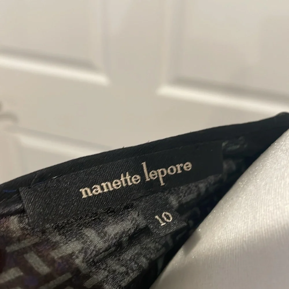 Nanette Lepore Sheer Patterned Blouse - Picture 10 of 10